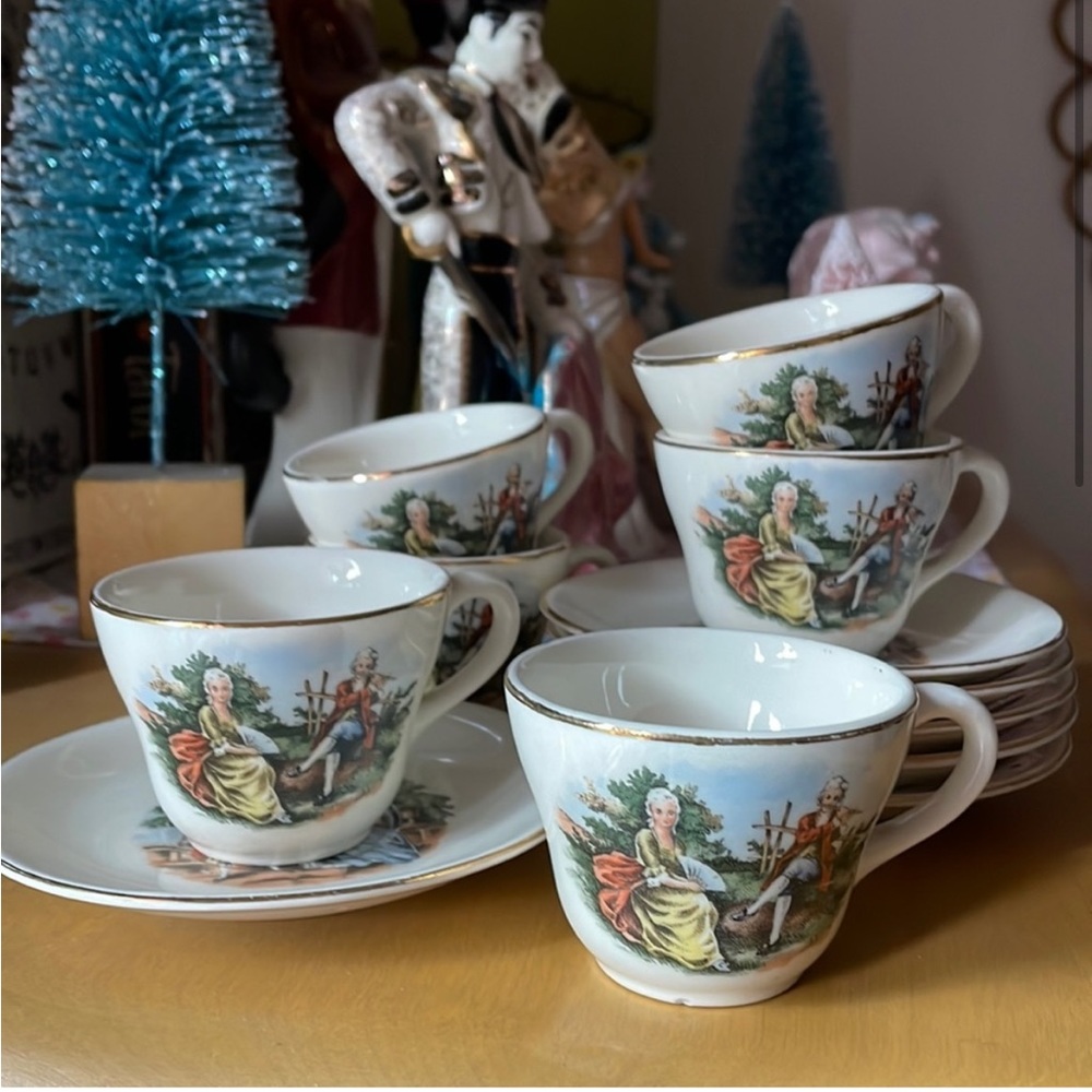 Vintage Royal China Demitasse Setting For 6